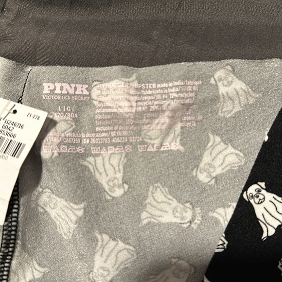 No-Show Hiphugger Panty ghost dog design size large - Picture 4 of 4